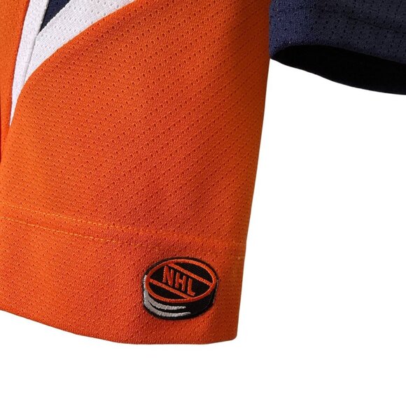 Koho NHL Islanders Licensed Jersey XXL Orange/Navy Adult Air-Knit Hockey Shirt - Picture 7 of 9